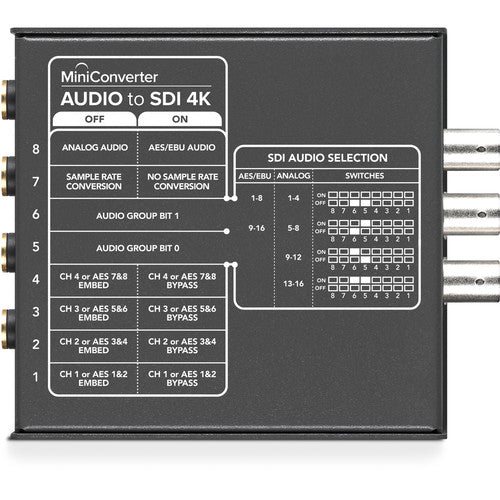 mini converter audio to sdi 4k