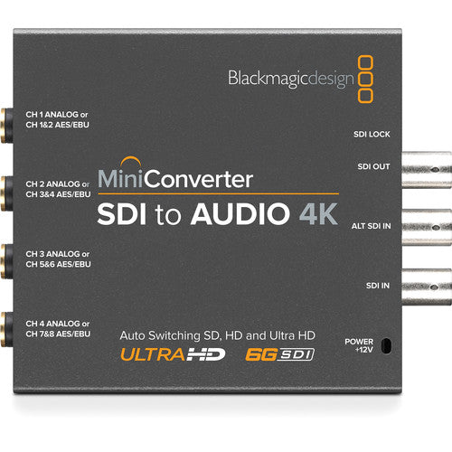 sdi to audio ultra hd mini converter blackmagicdesign