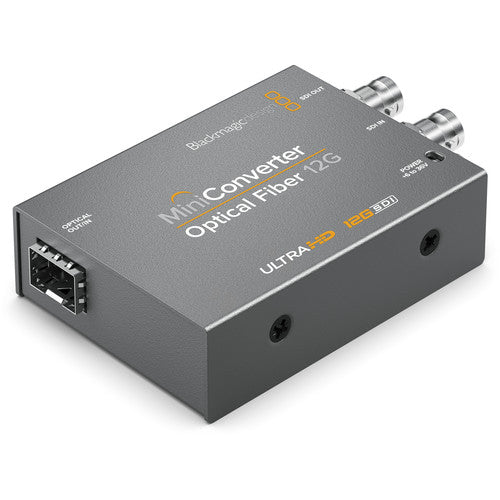 mini converter optical fiber 12g ultra d black magic design