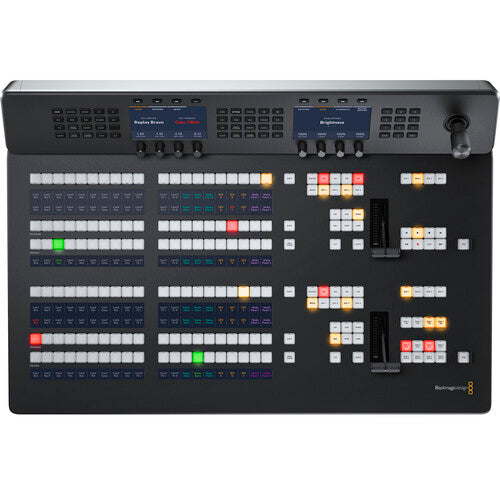 live production switcher with illuminated keys