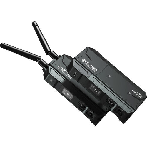 Hollyland COSMO C1 SDI/HDMI Wireless Video Transmission System, best used for wireless video, ;dual view of the product.