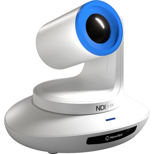 white newtek camera with blue rim