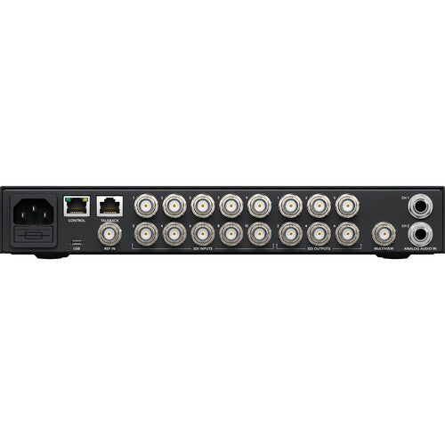 amp back panel many inputs