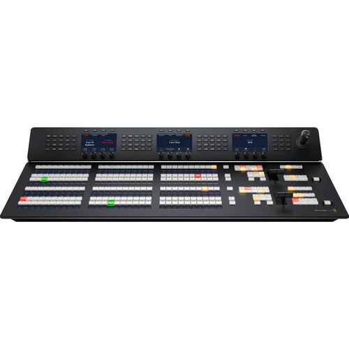 video production panel with transition controls