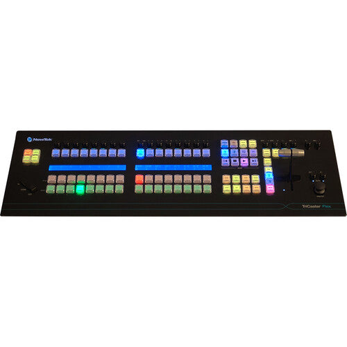 colourful black soundboard with white background