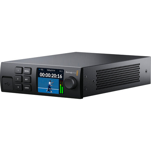 Blackmagic Design Teranex Mini SDI to Analog 12G, best used for analog video editing, front top