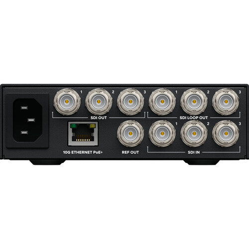 Blackmagic Design Teranex Mini SDI to Analog 12G, best used for analog video editing, back