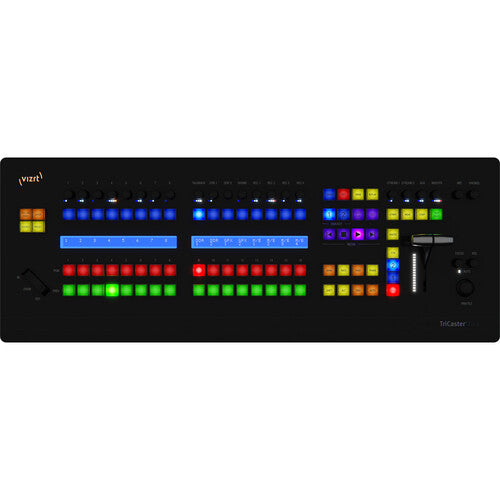 colourful black soundboard with white background