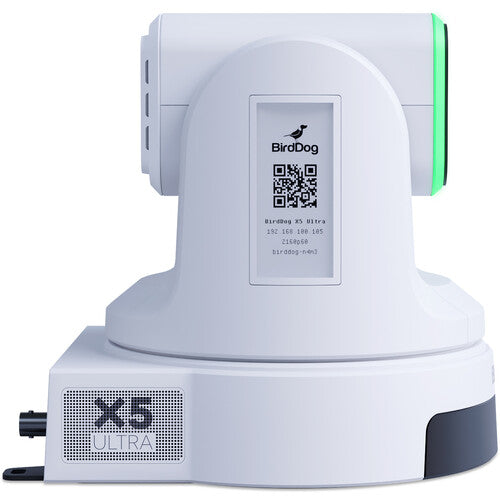 remote-controlled white surveillance camera