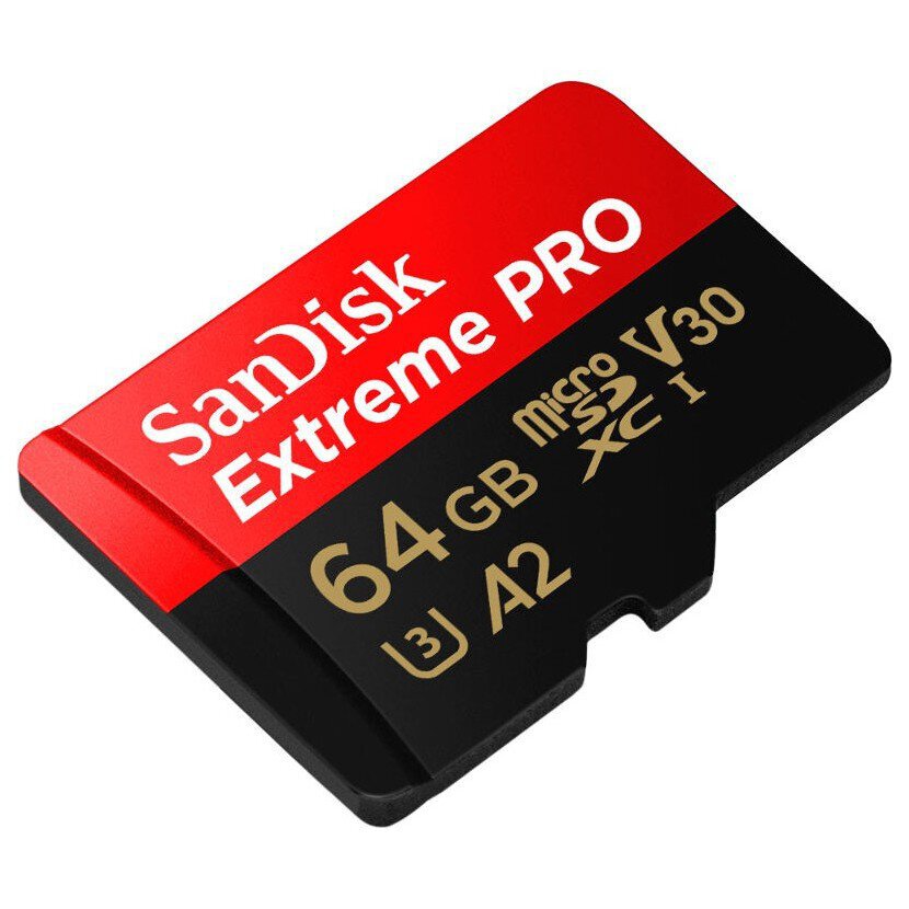 Karta pamieci SanDisk microSD microSDXC 64GB Extreme PRO 200MBs 90MB s UHS I U3 V30 A2 2