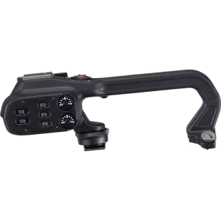 Side view of a Canon HDU4 control handle for remote camera operation in film, cinematography and multi-camera productions.