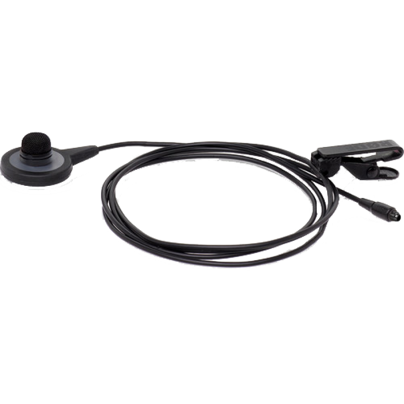 Rode Pinmic-Long Wearable Microphone, best used for in-field live audio capture, top view of the product.