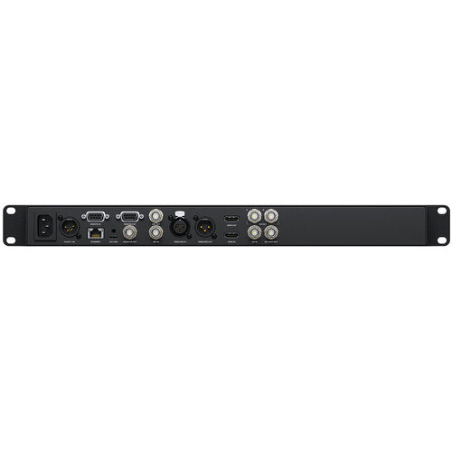 Blackmagic Design HyperDeck Studio HD Pro, best used for live video production, front view of the product.