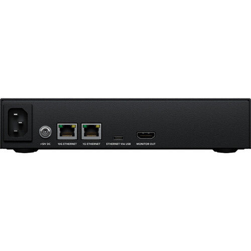 Blackmagic Design Cloud Store Mini 8TB, best used for video cloud storage, rear view of the product.