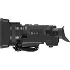 Panasonic HC-X2 4K Camcorder, best used for professional filmmaking, side view of the product.