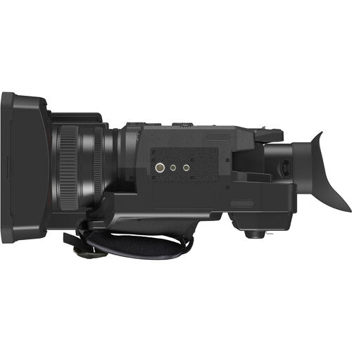 Panasonic HC-X2 4K Camcorder, best used for professional filmmaking, side view of the product.