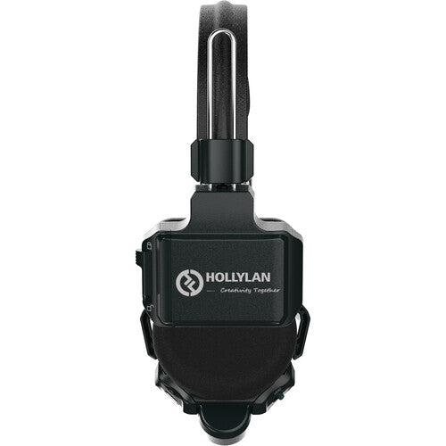 Hollyland Solidcom C1 Pro-2S Full-Duplex ENC Wireless Intercom System with 2 Headsets, best used for live TV, side view.