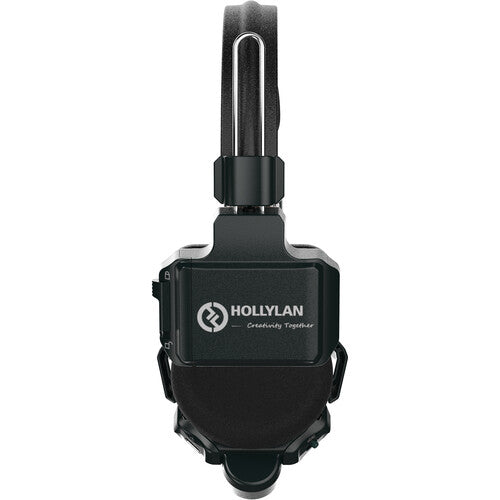 Hollyland Solidcom C1 Pro-Hub4S ENC 5-Person Full-Duplex Wireless Intercom System with Hub, best used for film, side view.