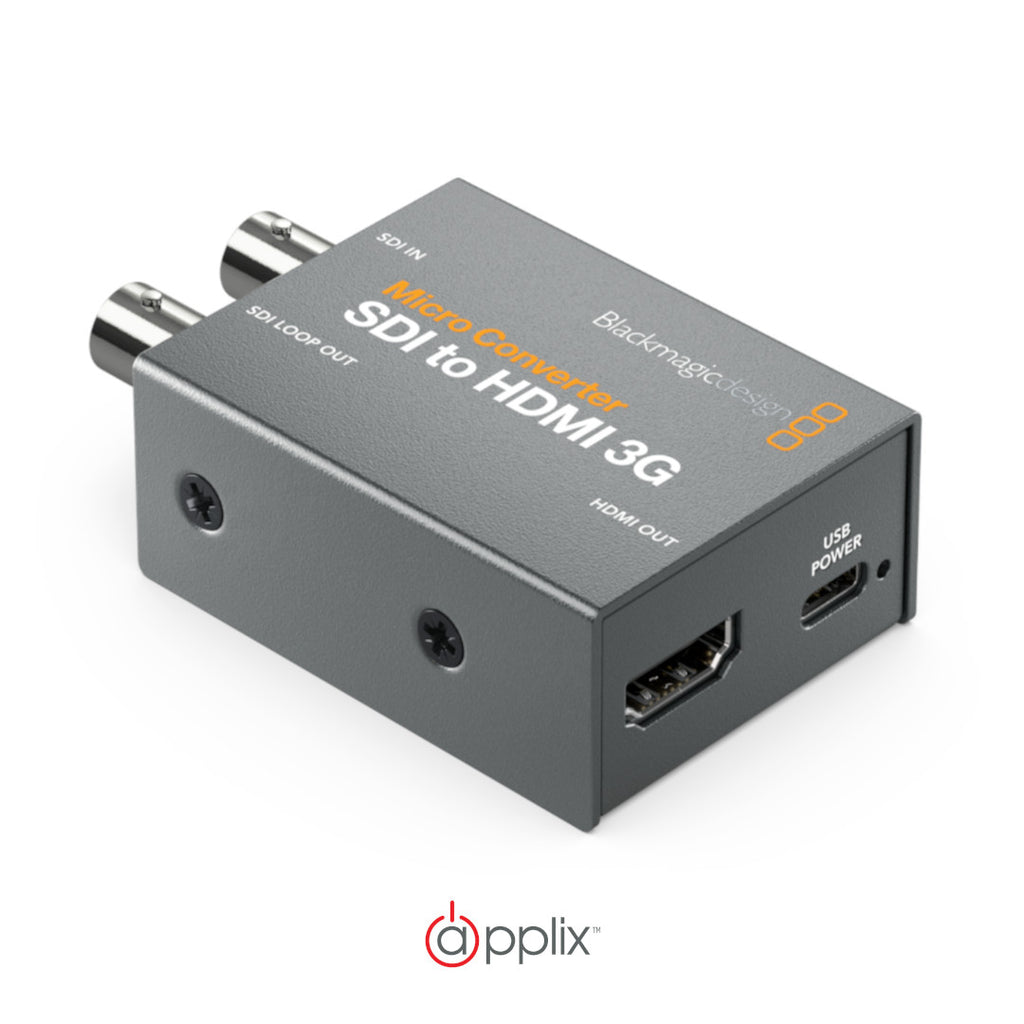 An image of the Blackmagic Design Micro Converter SDI To HDMI 3G showcases the USB Power port.